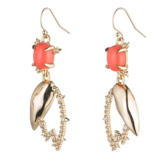 Brand New. Alexis Bittar Crystal Resin Drop Earrings - Picture 6 of 6